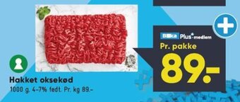 Bilka Hakket Oksekød tilbud