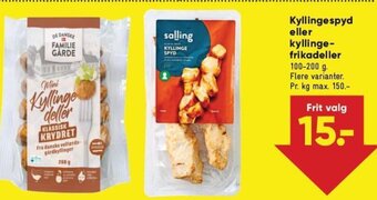 Bilka Kyllingespyd eller Kyllingefrikadeller tilbud