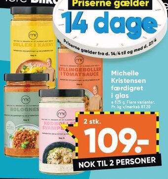 Bilka Michelle Kristensen Færdigret i Glas tilbud