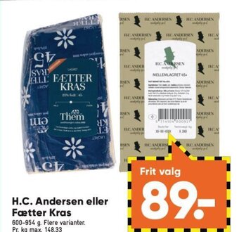 Bilka H.C. Andersen eller Fætter Kras tilbud