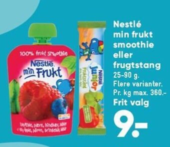Bilka Nestlé Min Frukt Smoothie eller Frugtstang tilbud