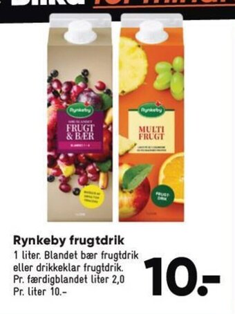 Bilka Rynkeby Frugtdrik tilbud