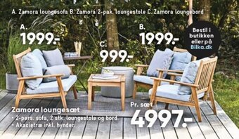 Bilka Zamora Loungesæt tilbud