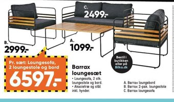 Bilka Barrax Loungesæt tilbud