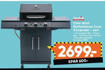Bilka Char-Broil Performance Core 3 Brænder Sort tilbud