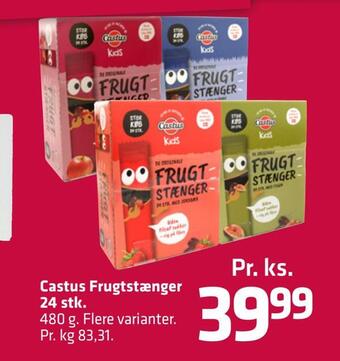 Fleggaard Castus frugtstænger 24 stk tilbud