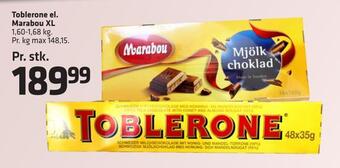 Fleggaard Toblerone el. marabou xl tilbud