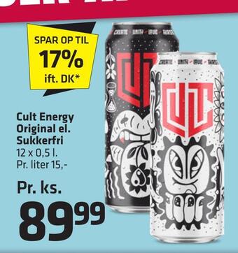 Fleggaard Cult energy original el. sukkerfri tilbud