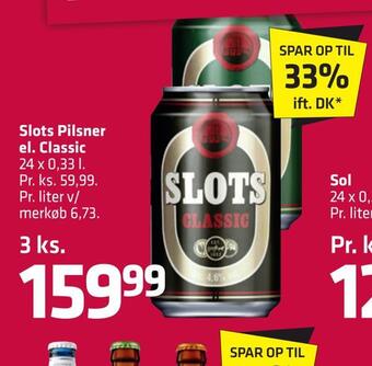 Fleggaard Slots pilsner el. classic tilbud