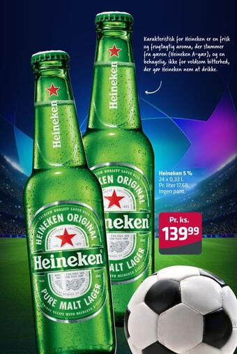 Fleggaard Heineken 5 % tilbud