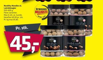 Fleggaard Nordthy mandler el. lakridskugler tilbud