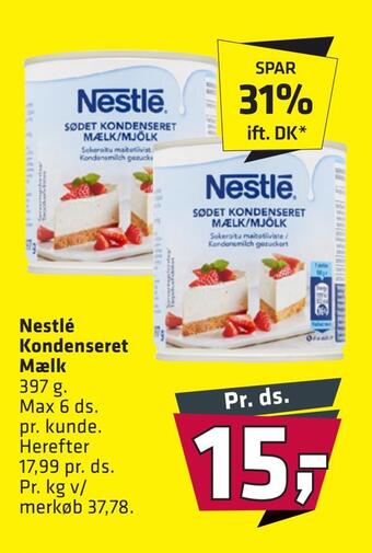 Fleggaard Nestlé kondenseret mælk tilbud