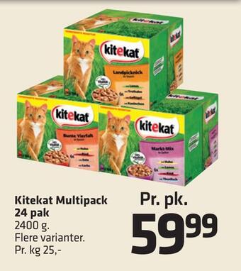 Fleggaard Kitekat multipack 24 pak tilbud