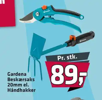 Gardena beskærsaks 20mm el. håndhakker
