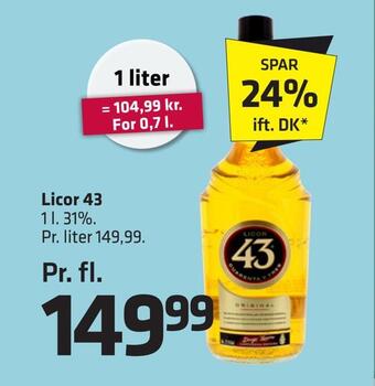 Fleggaard Licor 43 tilbud