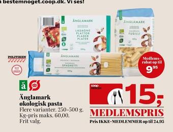 Dagli'Brugsen Änglamark økologisk pasta tilbud