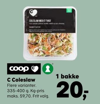 Kvickly C coleslaw tilbud