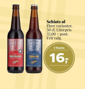 Dagli'Brugsen Schiøtz øl tilbud