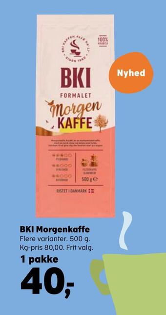 Kvickly Bki morgenkaffe tilbud