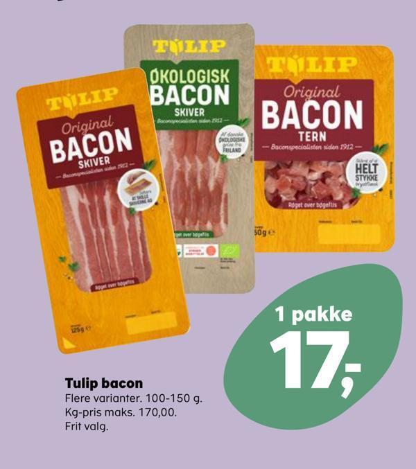 Tulip bacon tilbud hos Kvickly