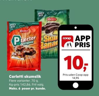 Kvickly Carletti skumslik tilbud