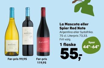 SuperBrugsen La mascota eller spier red note tilbud
