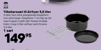 Tilbehørssæt til airfryer 5,5 liter