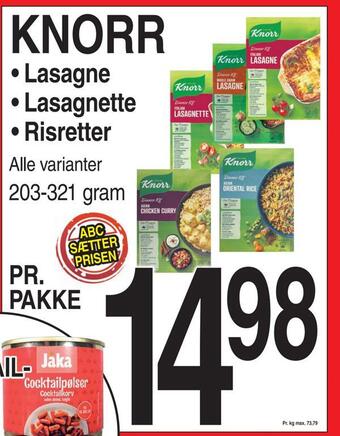ABC Lavpris Knorr tilbud