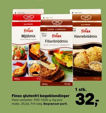 Finax glutenfri bageblandinger