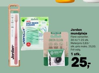 Kvickly Jordan mundpleje tilbud