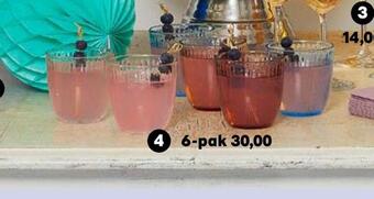 Kvickly Line vandglas 6-pak tilbud