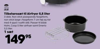 Kvickly Tilbehørssæt til airfryer 5,5 liter tilbud