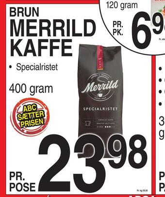 ABC Lavpris Merrild kaffe tilbud