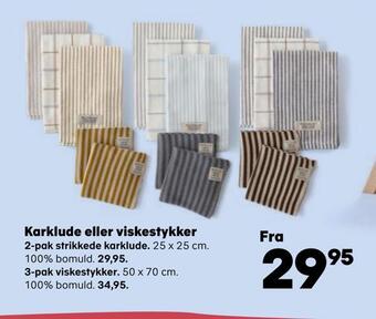 Kvickly Karklude eller viskestykker tilbud