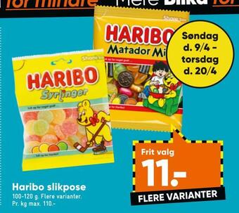 Bilka Haribo slikpose tilbud