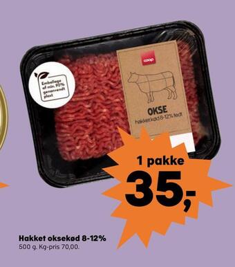 Kvickly Hakket oksekød 8-12% tilbud