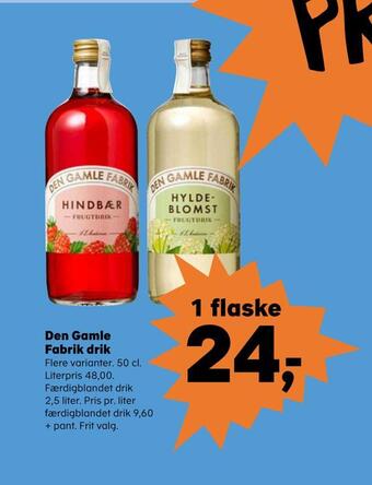Kvickly Den gamle fabrik drik tilbud