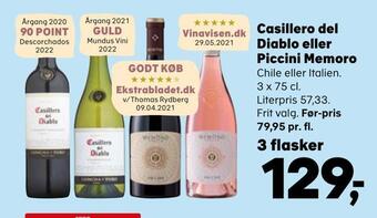 Kvickly Casillero del diablo eller piccini memoro tilbud