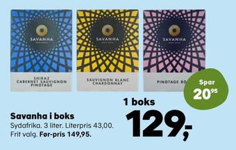 Kvickly Savanha i boks tilbud