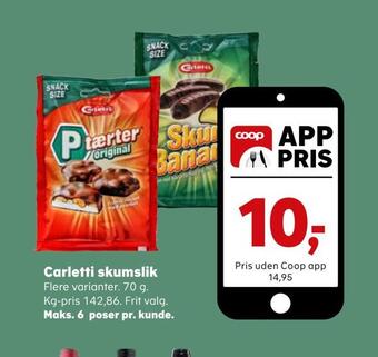 SuperBrugsen Carletti skumslik tilbud
