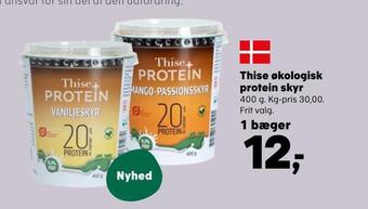 SuperBrugsen Thise økologisk protein skyr tilbud