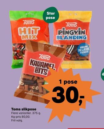 SuperBrugsen Toms slikpose tilbud