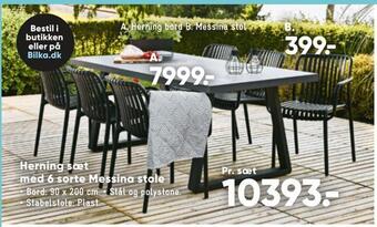 Bilka Messina stol tilbud