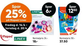 Spar 25% på maped/linex