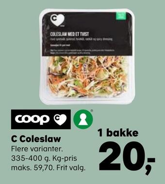 SuperBrugsen C coleslaw tilbud