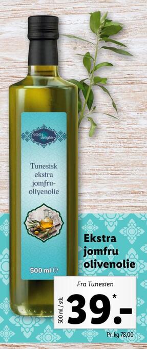 Lidl Ekstra jomfru olivenolie tilbud