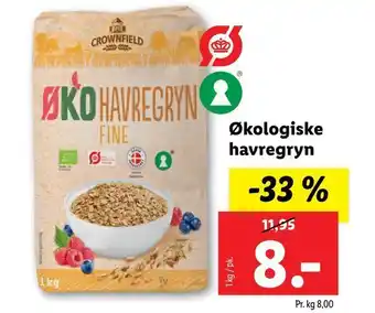 Lidl Økologiske havregryn tilbud