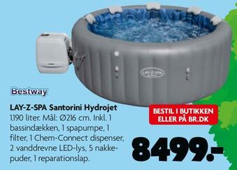 Fætter BR Lay-z-spa santorini hydrojet tilbud