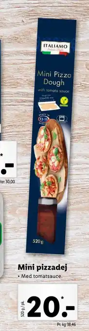 Lidl Mini pizzadej tilbud