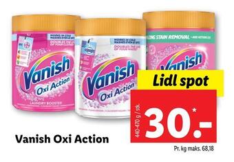 Vanish oxi action